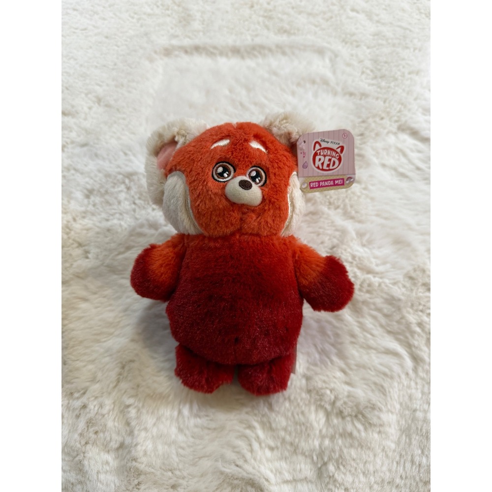 Disney Pixar Turning Red Panda Mei Plush 8" Red NWT Just Play Toy Kawaii